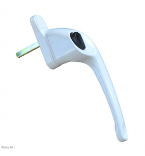 ERA Espag non locking white window handle. Right hand hung.