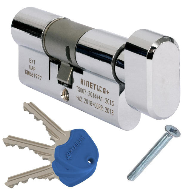 Kinetica 3 Star Freezeguard 45/55 Thumbturn Cylinder