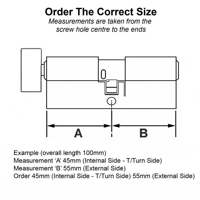 Kinetica 3 Star Freezeguard 45/55 Thumbturn Cylinder