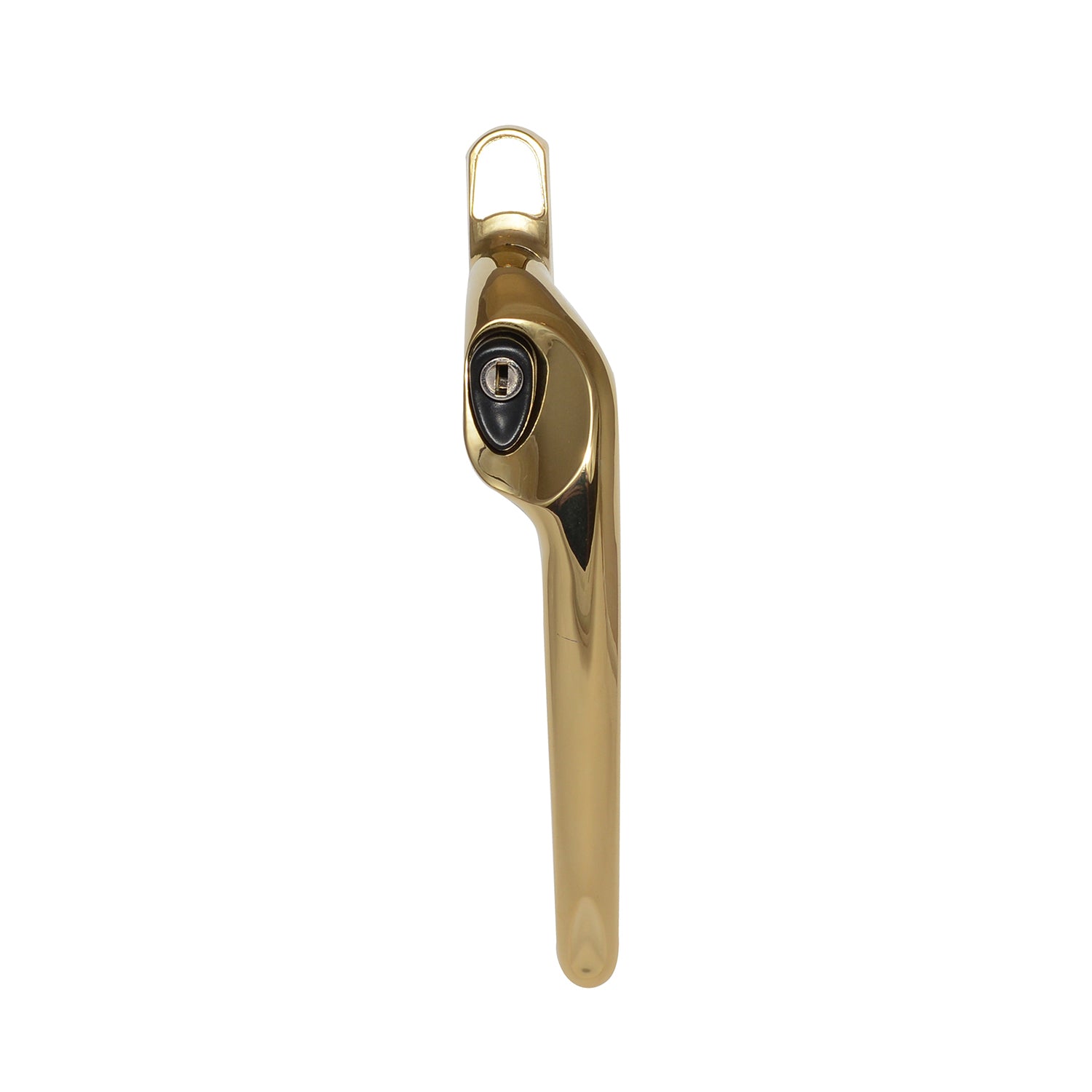 ERA Espag 30mm Gold window handle. Right hand hung, locking window handle. 